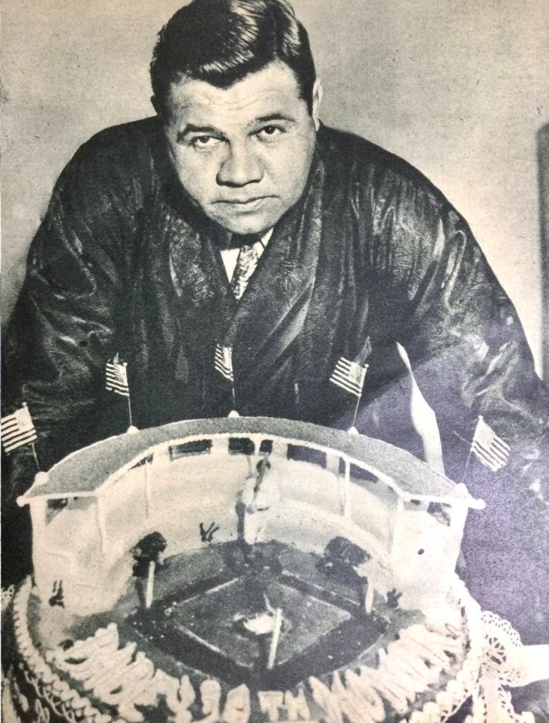 Rare Vintage Baby Ruth 39th Birthday Original Newspaper Etsy