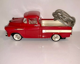Vintage Telemania 1957 Red Chevy  Cameo Pick Up Truck Landline Telephone ~ Works