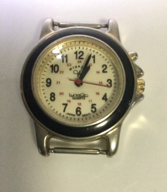 Vintage LADY Wrangler Stainless Steel Watch With … - image 1