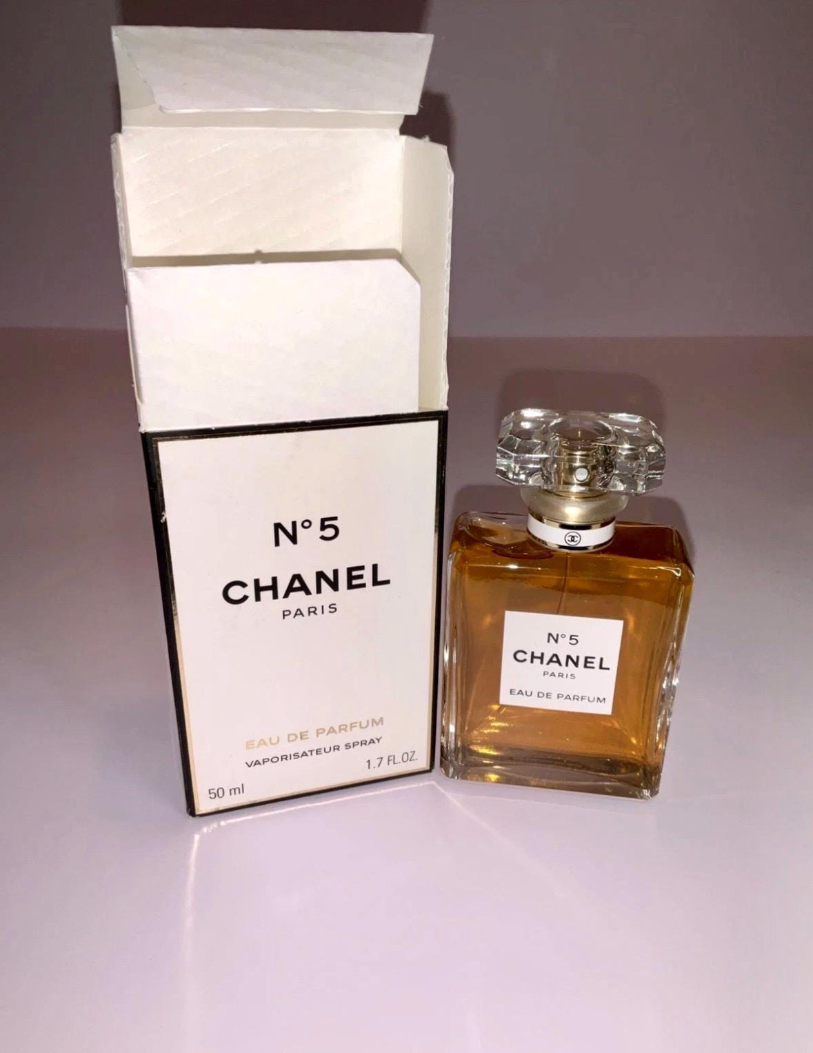 Vintage CHANEL No 5 Eau De Parfum Spray 1.7 Fl. Oz.