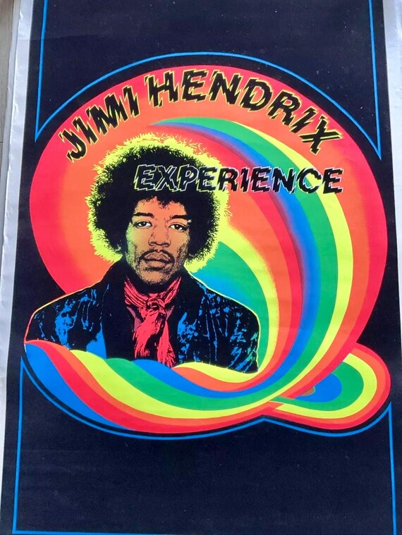Vintage Jimi Hendrix #957 Funky Poster 1988 Jimi Hendrix