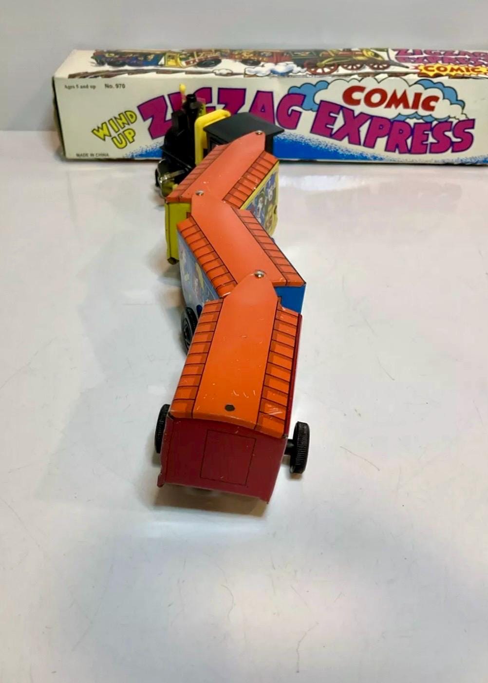ビンテージ ゼンマイ巻き上げ式 ZIG-ZAG ウエスタン #970 コミック