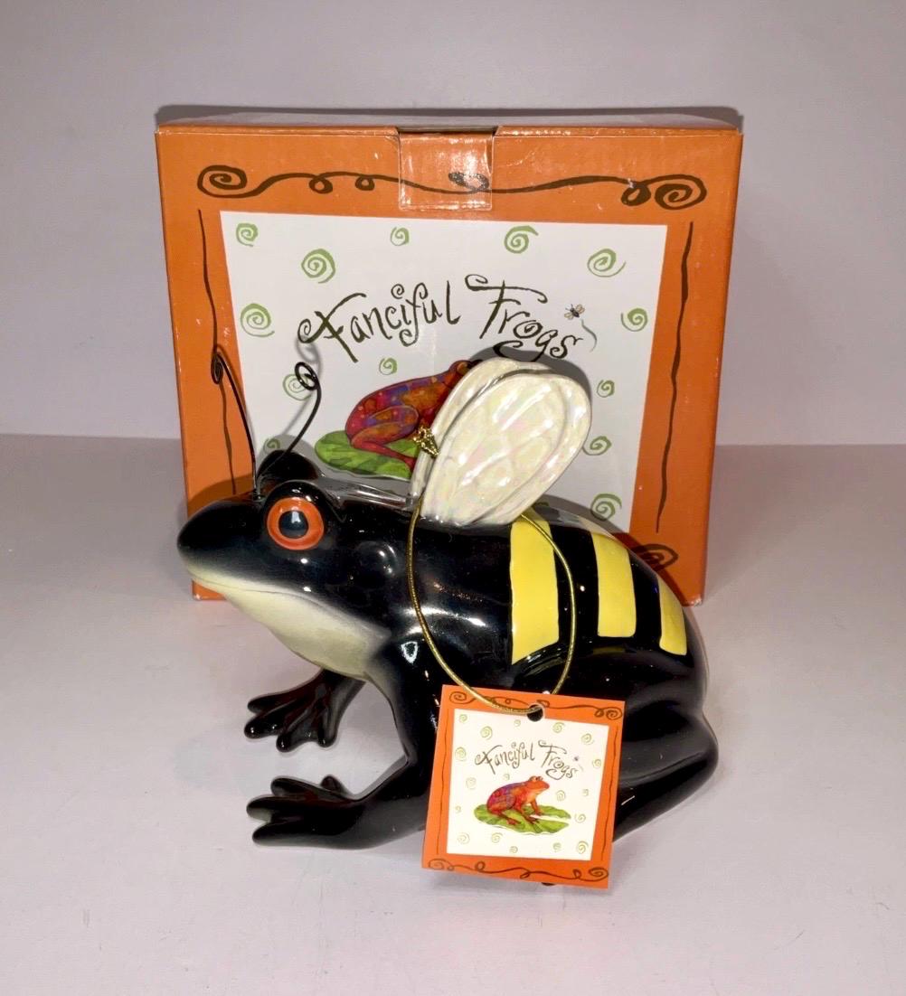 クリスマスセール‼️ヒヨコブランド　ダンガン　frog大会景品1点物⁉︎ Westland Fanciful Frogs “bee Hoppy” Frog Figurine With Box & Tag