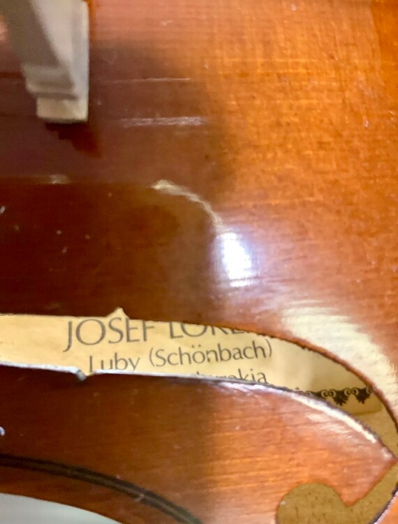 Vintage Josef Lorenz 3/4 Luby (schonbach) Violin, Czechoslovakia