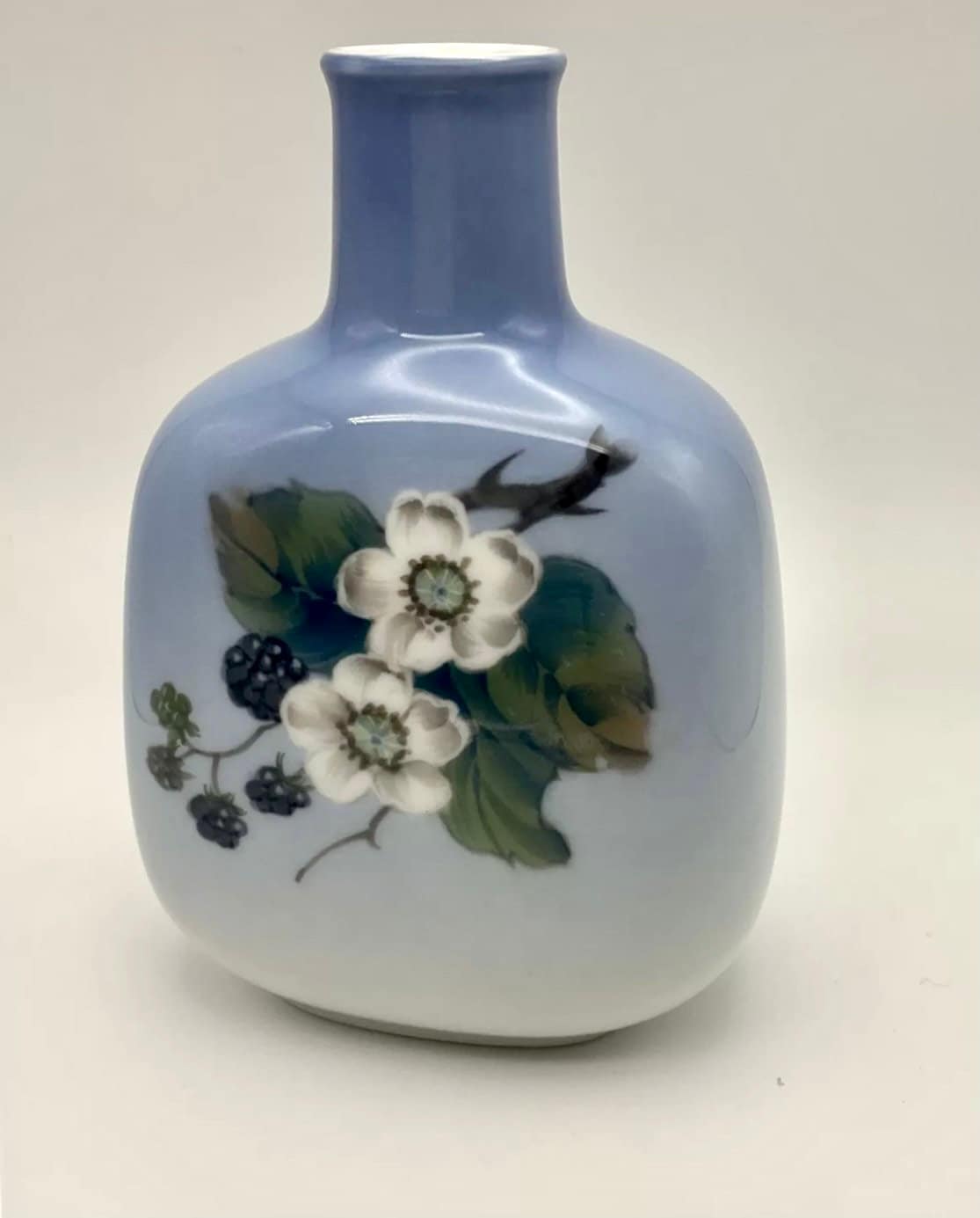 ヴィンテージ ロイヤルコペンハーゲン 花瓶 ブラックベリーと花 288