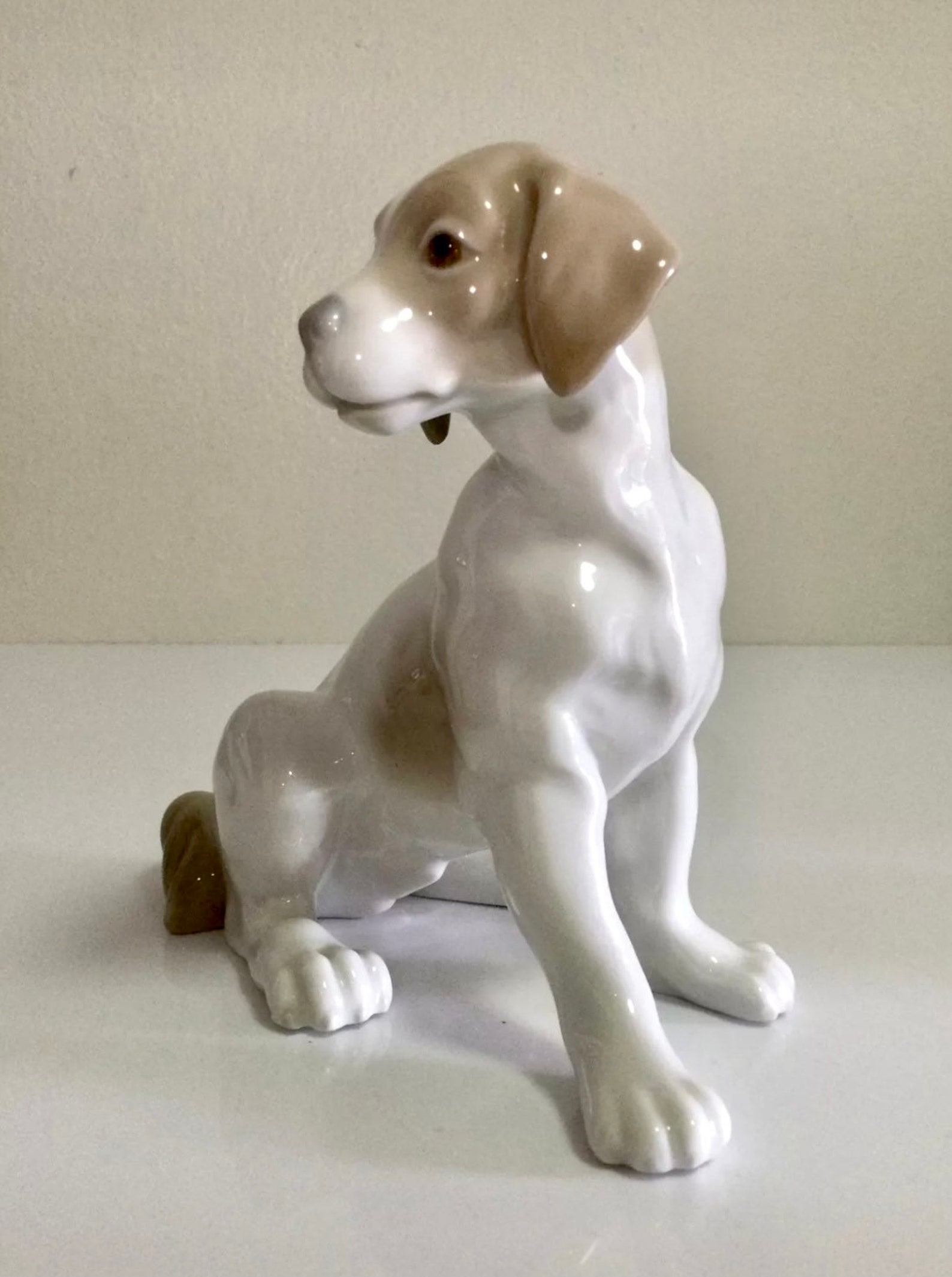 Very Rare NAO By Lladro 1964 Sitting Dog Figurine Spain Etsy