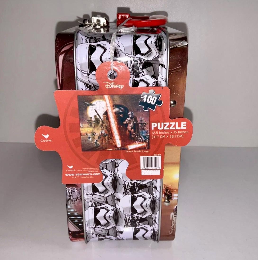 Disney Star Wars the Force Awakens Puzzle Collectible Tin Lunch