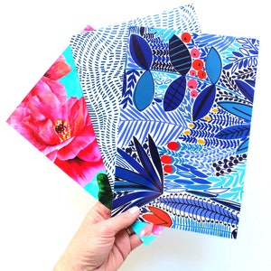 Confezione da tre pezzi stacca e incolla CAMPIONE DI CARTA DA PARATI RIMOVIBILE Modello per decorazioni, carta da parati autoadesiva di dimensioni personalizzate