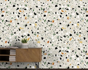 Terrazzo Venetian Wallpaper: Geometric Abstract Self Adhesive