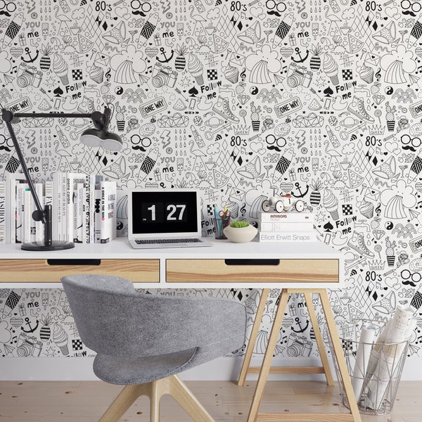 Fun Doodles Removable Wallpaper D129-27