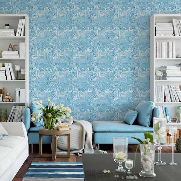 Coastal Removable Wallpaper - Etsy