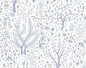 WOODLAND forêt arbre papier peint traditionnel amovible, papier peint inspiré de la nature taille personnalisée