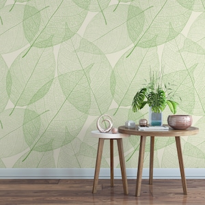 Large Leaf Removable Wallpaper