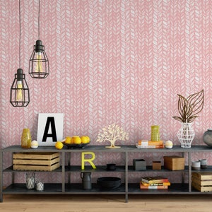 Pink Braided Texture Wallpaper: Peel and Stick or Traditional