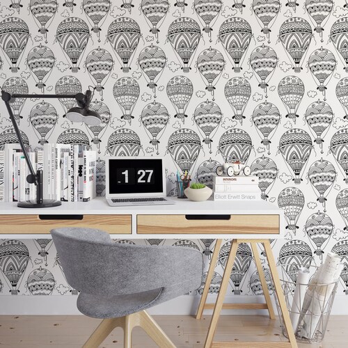 Hot Air Balloon Removable Wallpaper D12327 Etsy
