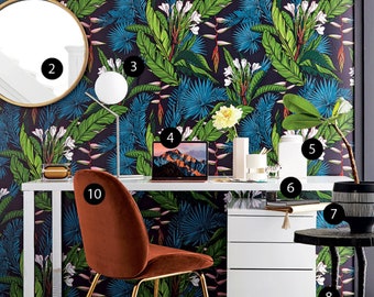 Banana Leaf Removable Wallpaper: Tropical Botanical Peel & Stick