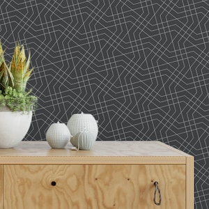 Dark Geometric Removable Wallpaper G188-13