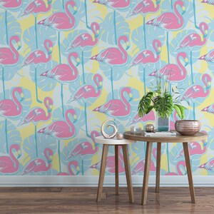 Pink Flamingos Removable Wallpaper P122-27 image 3