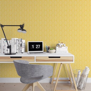 Yellow Geometric Removable Wallpaper G130-27
