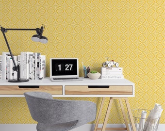 Yellow Geometric Removable Wallpaper G130-27