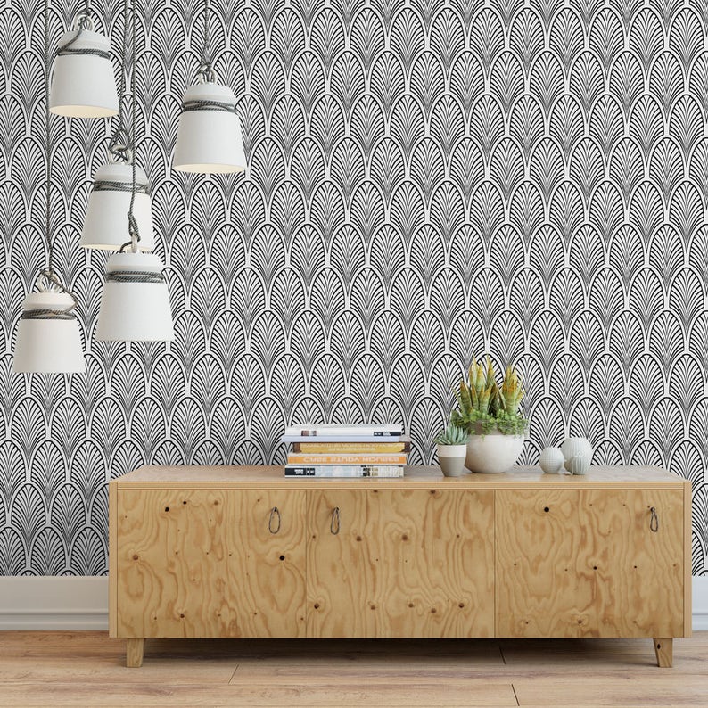 Art Deco Arch Removable Wallpaper G145-27 | Etsy