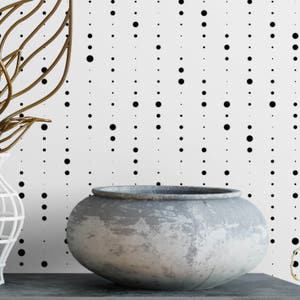 STREAMING DOTS Mönster & självhäftande självhäftande tapet med självhäftande papper, elegant självhäftande polyvävd tygtapet bild 3