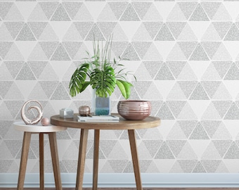 Gray Geometric Removable Wallpaper G133-27