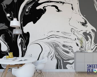 Marble Paint Wall Mural Removable Wallpaper M2982