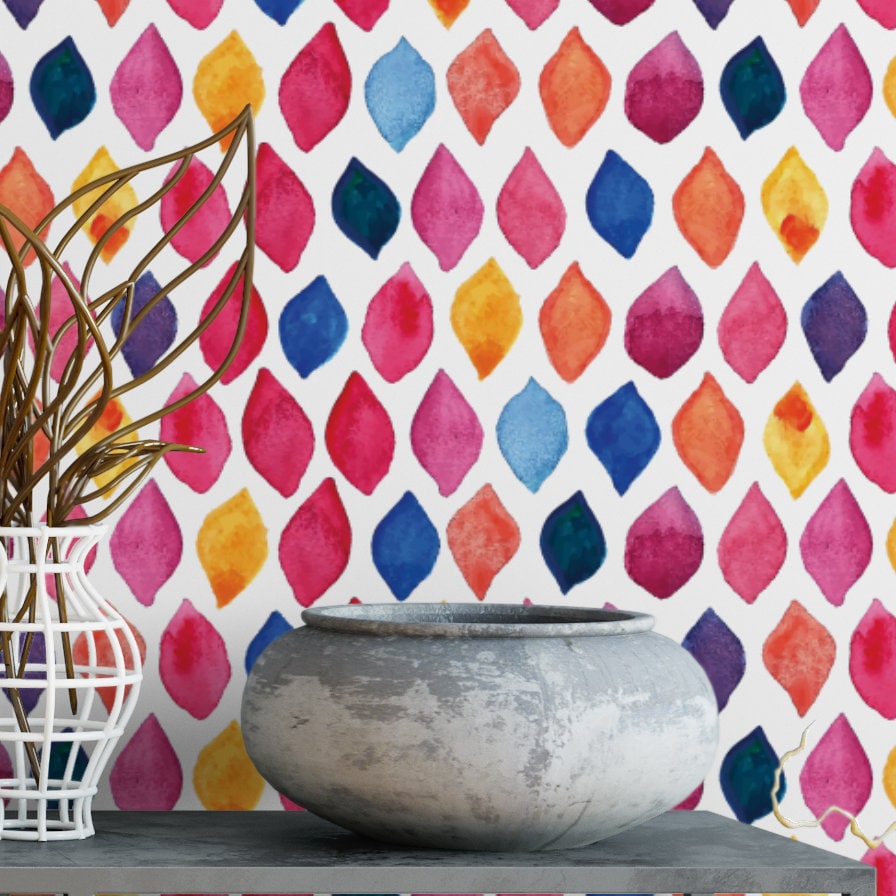 Aquarelle Dots Papier Peint Amovible G199-27