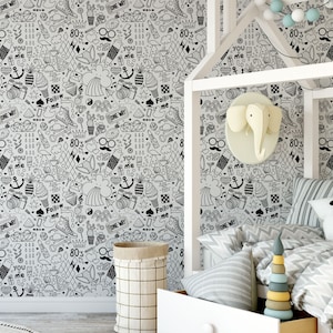 Fun Doodles Removable Wallpaper D129-27