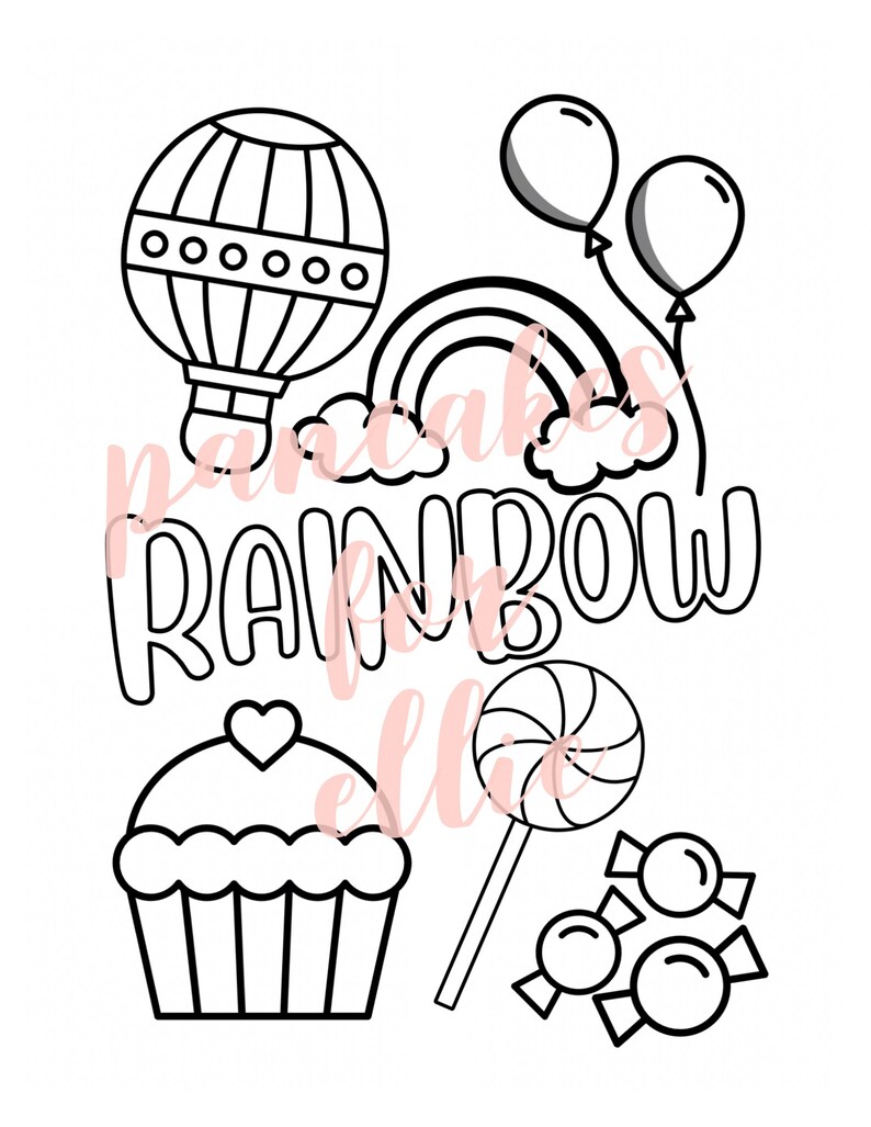 Printable Colors of the Rainbow | Etsy