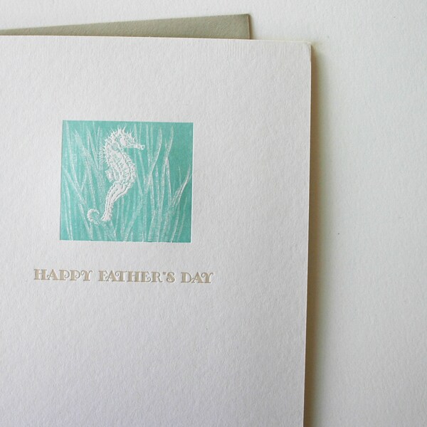 Letterpress Father's Day Card