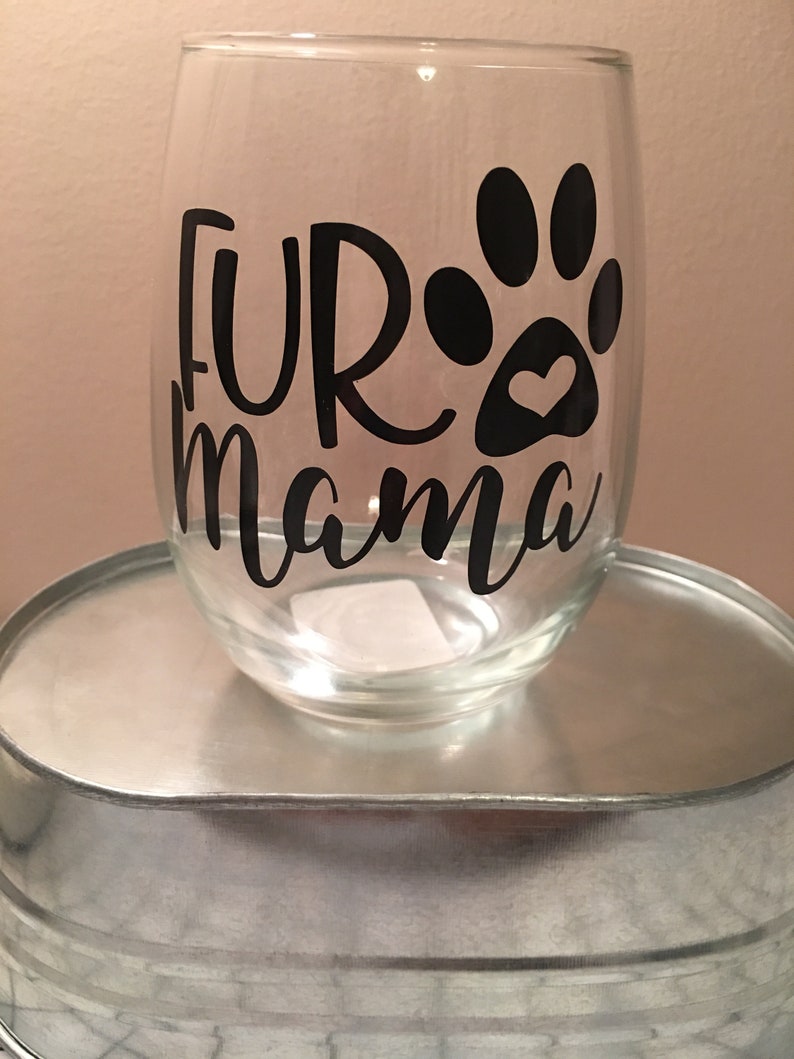 Dogthemed Stemless Wine Glasses Etsy