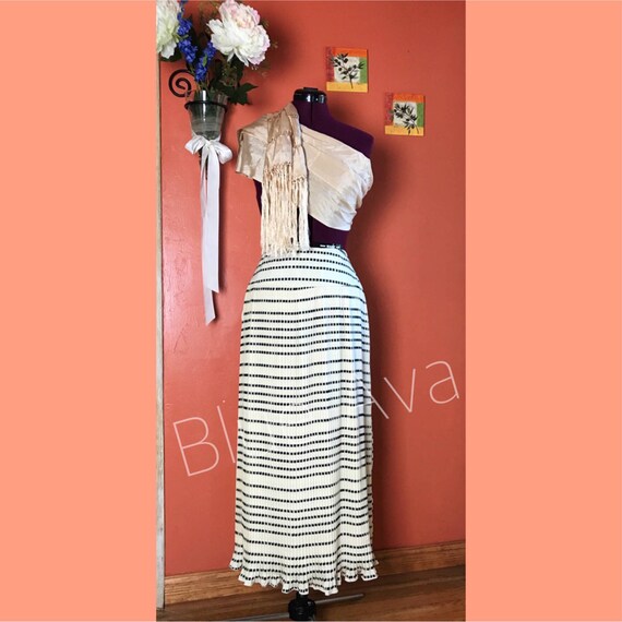 chiffon knife pleated maxi skirt