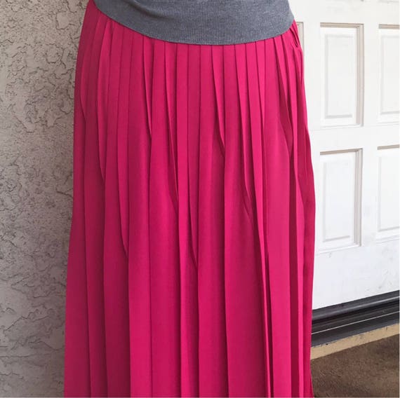 Chiffon knife pleated maxi skirt cheap