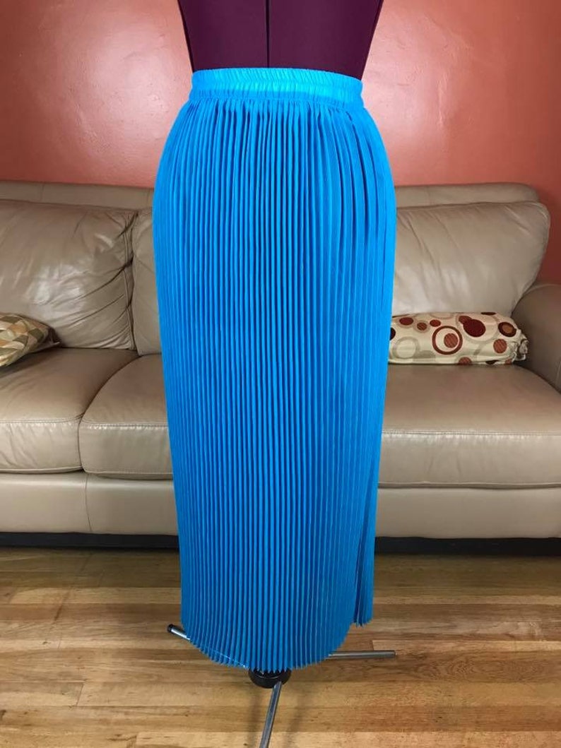 Pleated Maxi Skirt Accordion Pleat/ Plisado Acordeón Chiffon Etsy