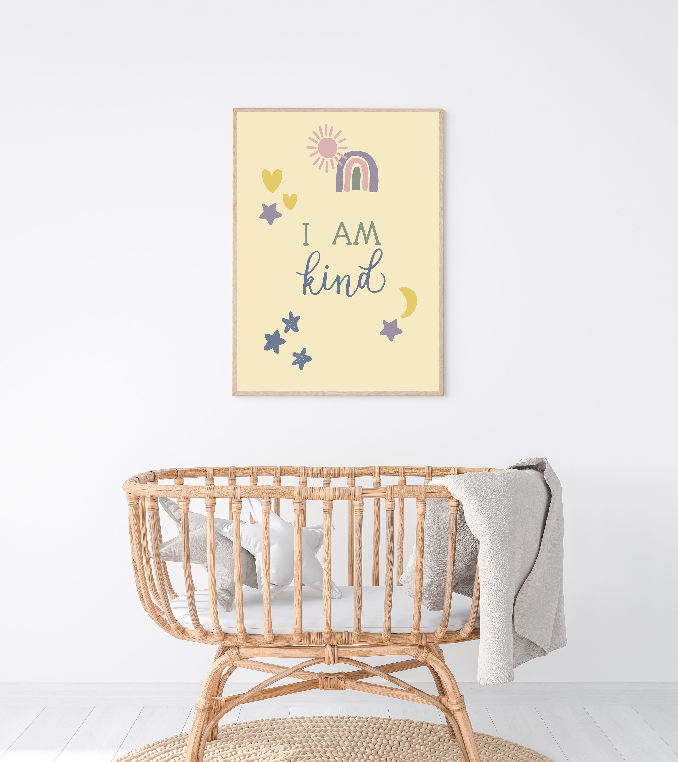 Poster des affirmations positives en français, décoration bohème pour chambre d'enfant (téléchargement numérique) - France