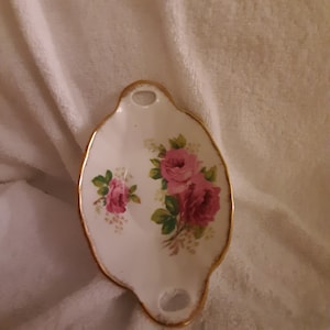 Royal albert American Beauty sugar cube dish