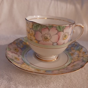 Roslyn Porzellan Teetasse mit Untertasse