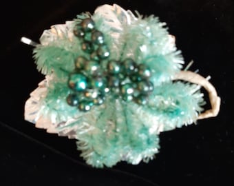 Vintage green Vintage Christmas corsage
