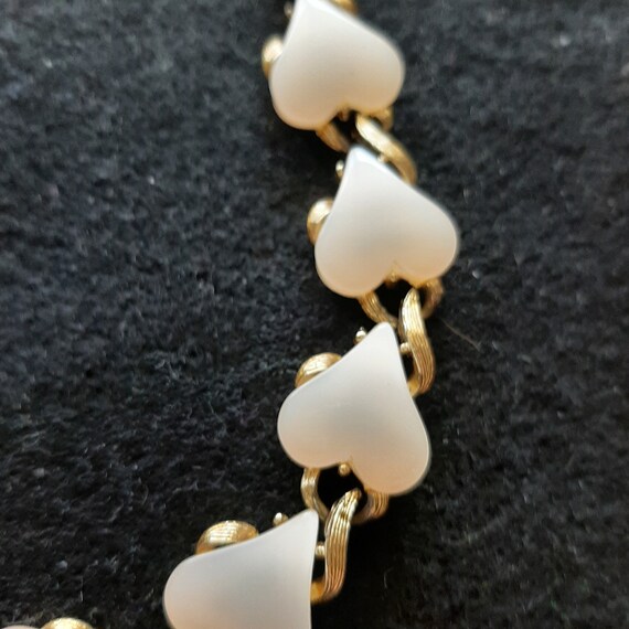 Vintage  lucite heart necklace - image 7