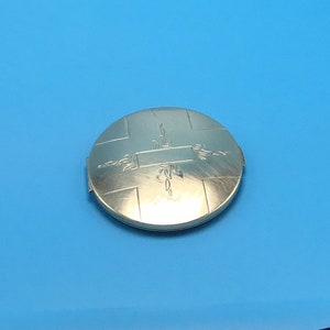 Vintage Gold Tone Makeup Compact