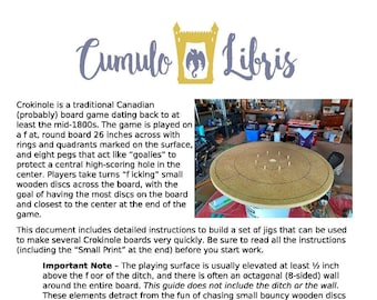 Quick and Easy Crokinole Board (PDF)