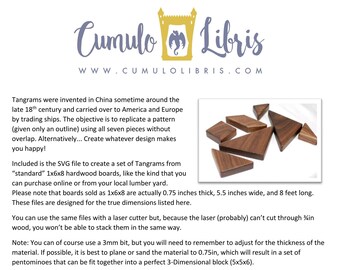 3/4" Tangrams (SVG)