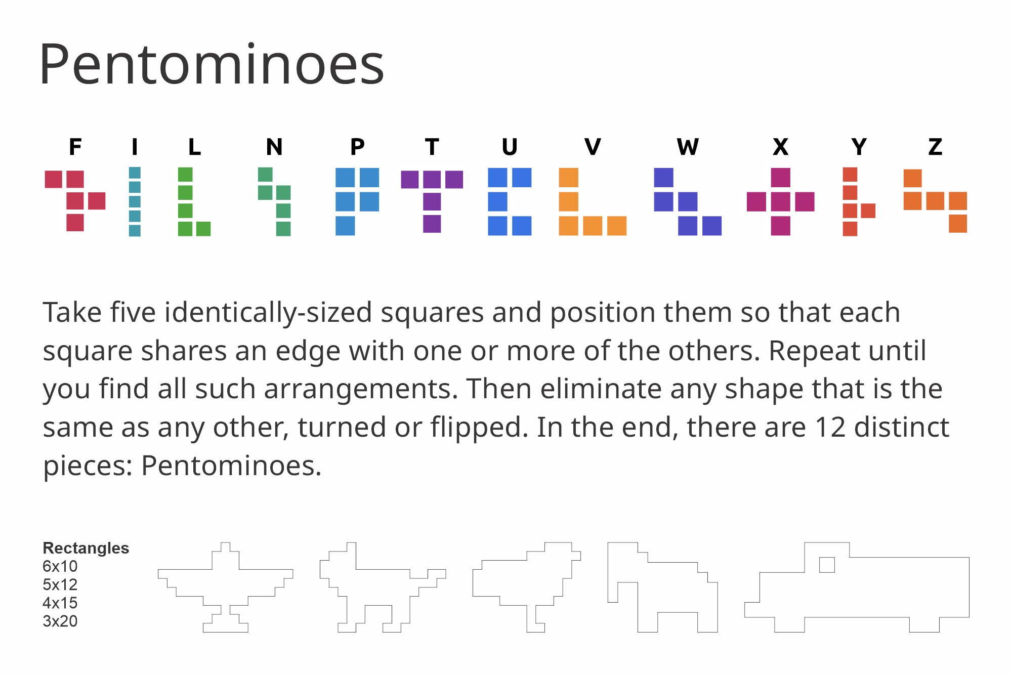 3/4" Pentominoes (SVG) - Etsy
