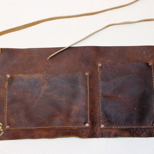 Leather apron waist half apron server bartender maker vendor waitress waiter barber hairdresser