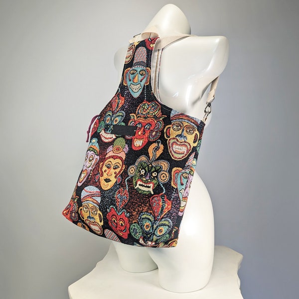 BAGpack 2.0 - Original 6 in 1 Convertible Backpack with Zipper - One of Kind Handmade Travel Bag Crossbody Designer Handbag Fanny Pack Purse