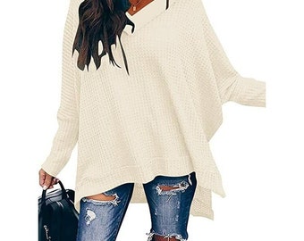high low knit sweater
