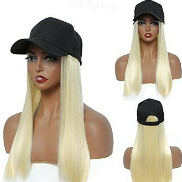 Baseball cap with hair attached Etsy