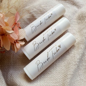 5 Pack - "Bride Tribe" Lip Balm, Bridesmaid Gift, Bomboniere, Favour, Hens Party